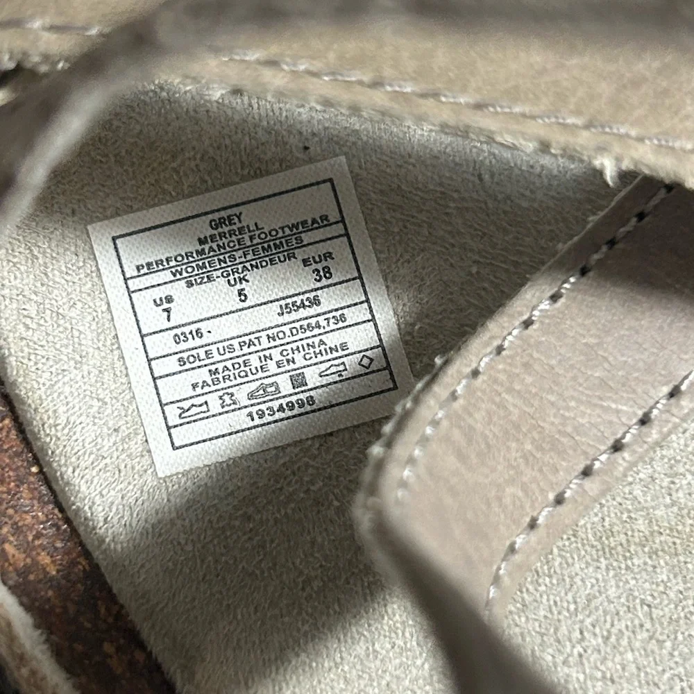 Merrell Revalli Aura Wedge Sandal - Women's Taupe Strappy Sandals Size 7 - Picture 10 of 11